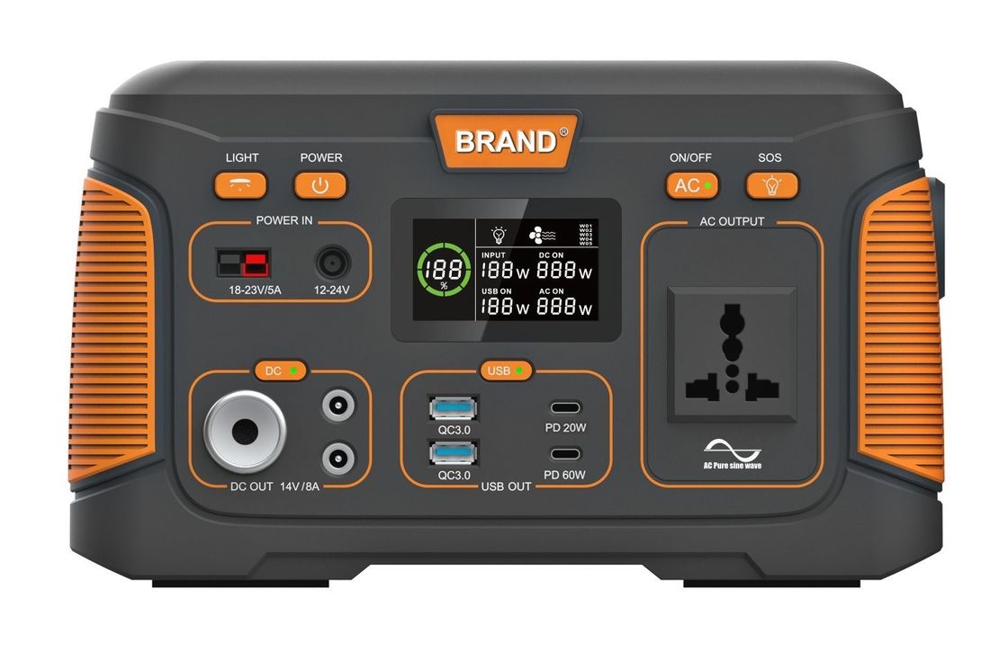 USB 500W 14.8V 30ah Ανανεώσιμο ηλιακό φορητό σταθμό ηλεκτρικής ενέργειας