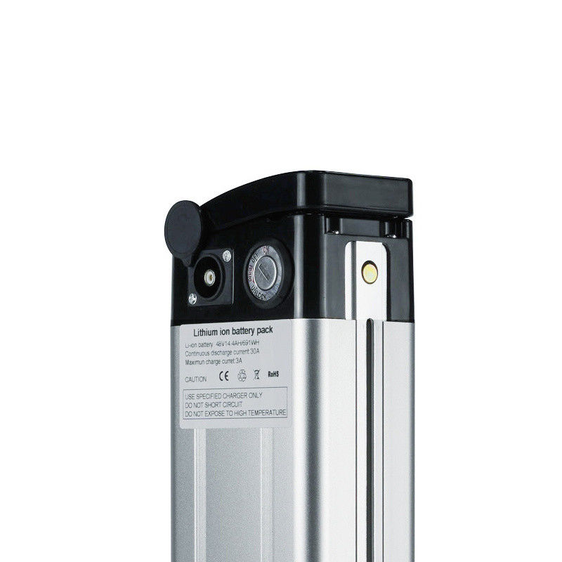 36V 13h 468 Wh Silver Fish Ebike μπαταρία Πάνω από την απόδοση RCA Port φόρτισης