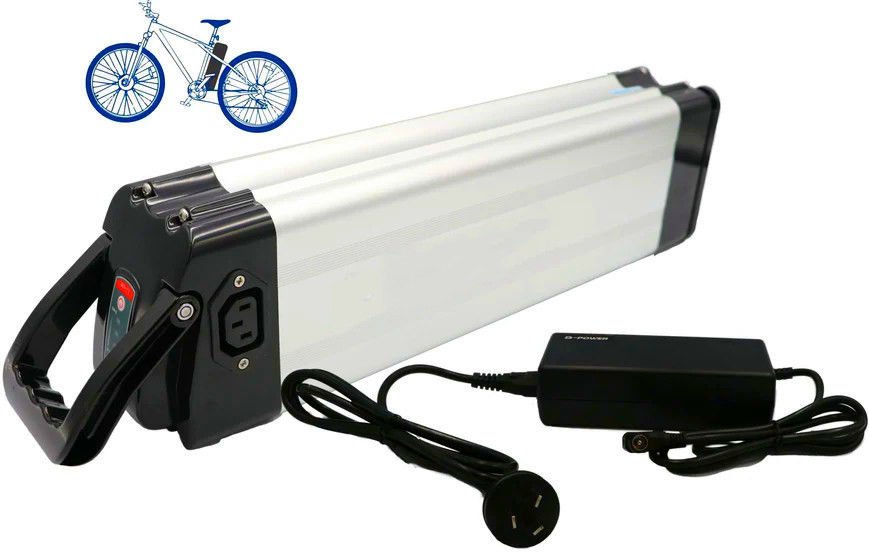 36V 13h 468 Wh Silver Fish Ebike μπαταρία Πάνω από την απόδοση RCA Port φόρτισης