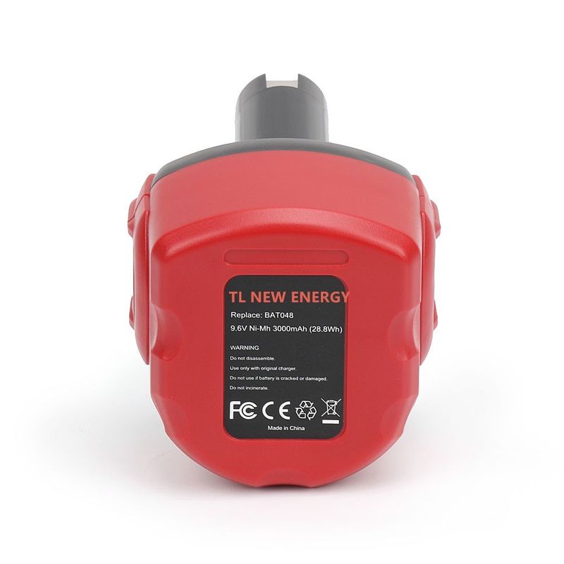 9.6V 2000mAh Bosch Αντικατασκευαστική μπαταρία ηλεκτρικού εργαλείου για Bosch bat048, Bat100, Bat119, 2607 335 540, 2607 335 674, 2607 335 682