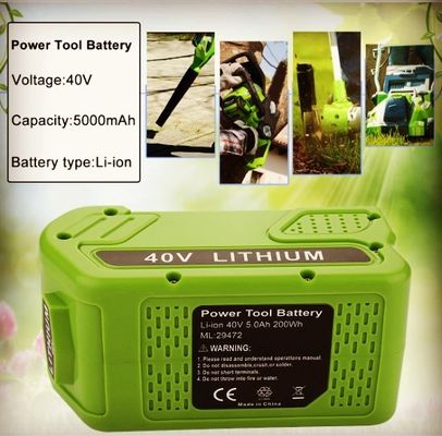 Εργαλεία κήπου Πράσινο εργοστάσιο 40 Volt μπαταρία λιθίου 20302 20672 24252