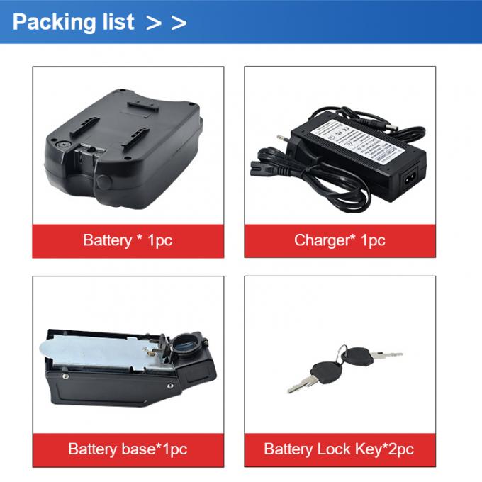 24V 8ah 9ah 10ah 12ah 20ah 18650 Lion 500W 1000W Ebike Electric Bicycle Rechargeable Λίθιο E--Bike Battery Pack Frog shape Li-ion 24V 10Ah Charger included