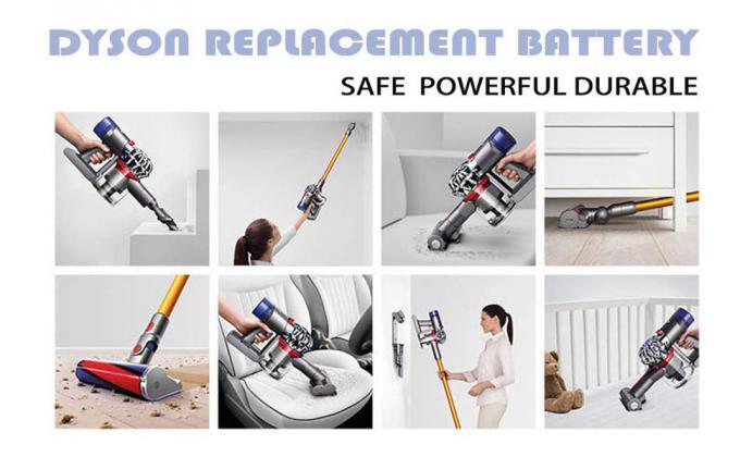 21.6V 3600mAh Deep Cycle Handheld Cordless Vacuum Cleaner Rechargeable Λίθιο-Ion Battery for Dysons V8