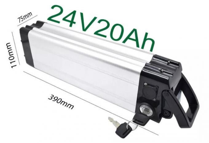E Bike Replacement Battery 1000W 24V 36V 48V 10ah 15ah 20ah Vacuum Cleaner Battery Bicycle Battery 18650 Cell Downtube Silver Fish Style Battery Pack