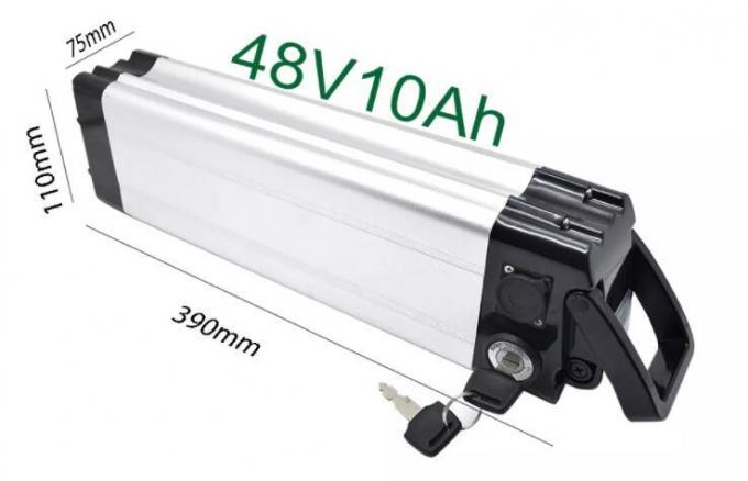 E Bike Replacement Battery 1000W 24V 36V 48V 10ah 15ah 20ah Vacuum Cleaner Battery Bicycle Battery 18650 Cell Downtube Silver Fish Style Battery Pack