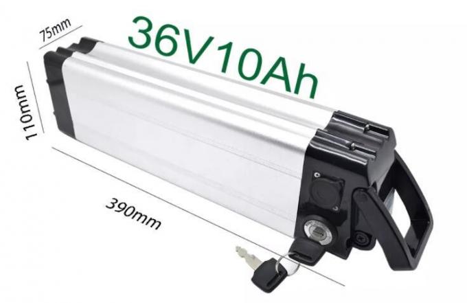 E Bike Replacement Battery 1000W 24V 36V 48V 10ah 15ah 20ah Vacuum Cleaner Battery Bicycle Battery 18650 Cell Downtube Silver Fish Style Battery Pack